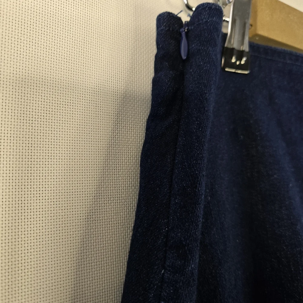 Blank NYC Womens Full Maxi Skirt, Dark Blue Denim, NWT, Aysemeteical Look - Picture 10 of 11